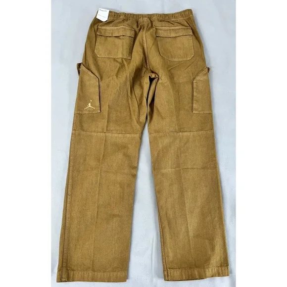 Nike Jordan Essentials Washed Chicago Pants FN6364-231‎ Brown Men's LARGE NWT